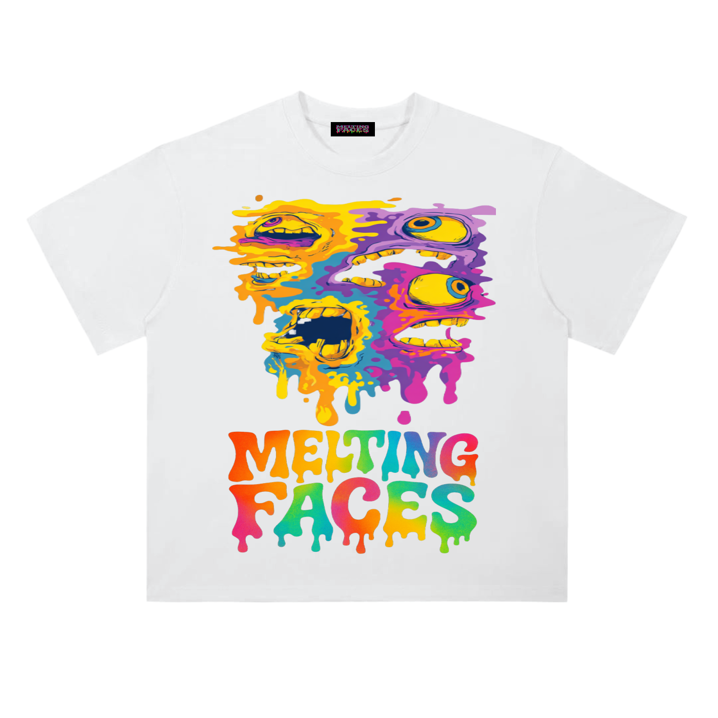 "MELTING FACES 1ST EDITION" MENS COTTON TEE