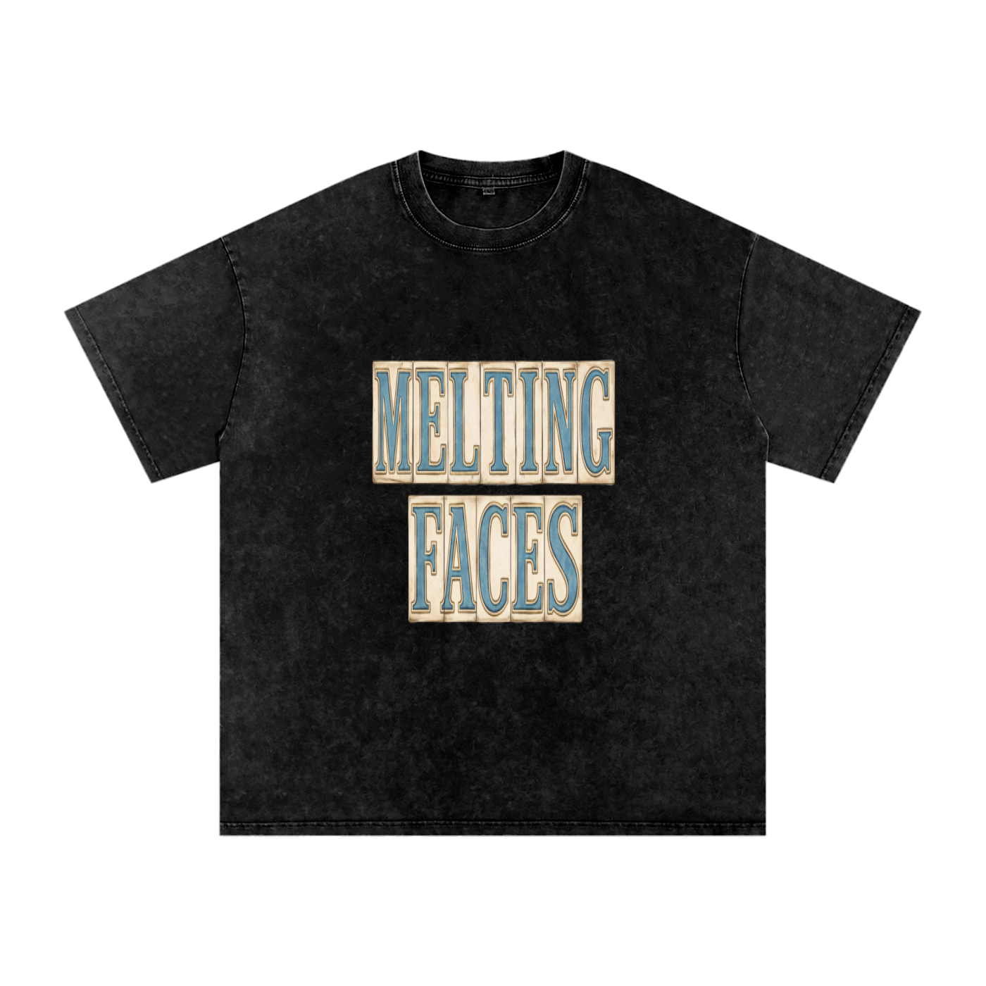 Snow Washed Oversized Cotton T-Shirt