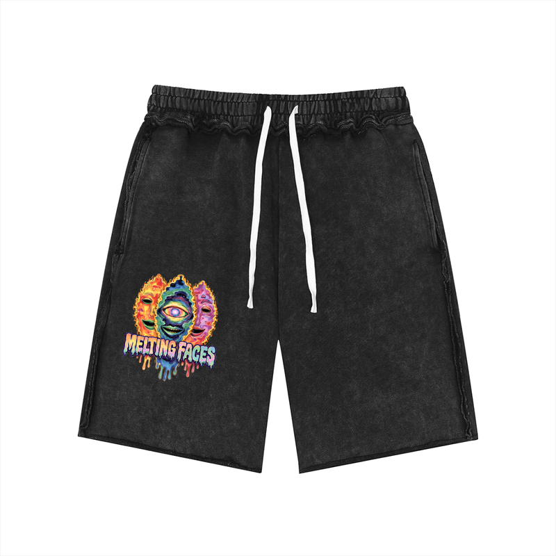 "MELTING FACES MENS SHORTS"