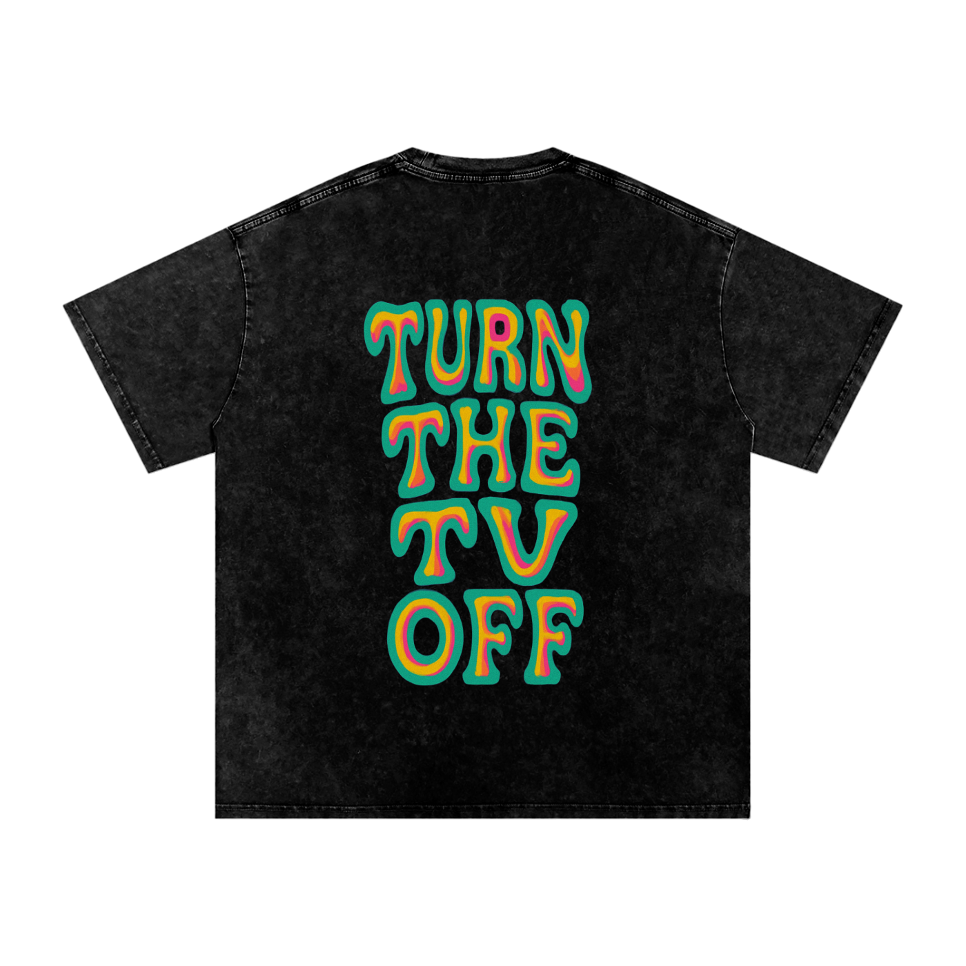 "TURN THE TV OFF" MENS TEE