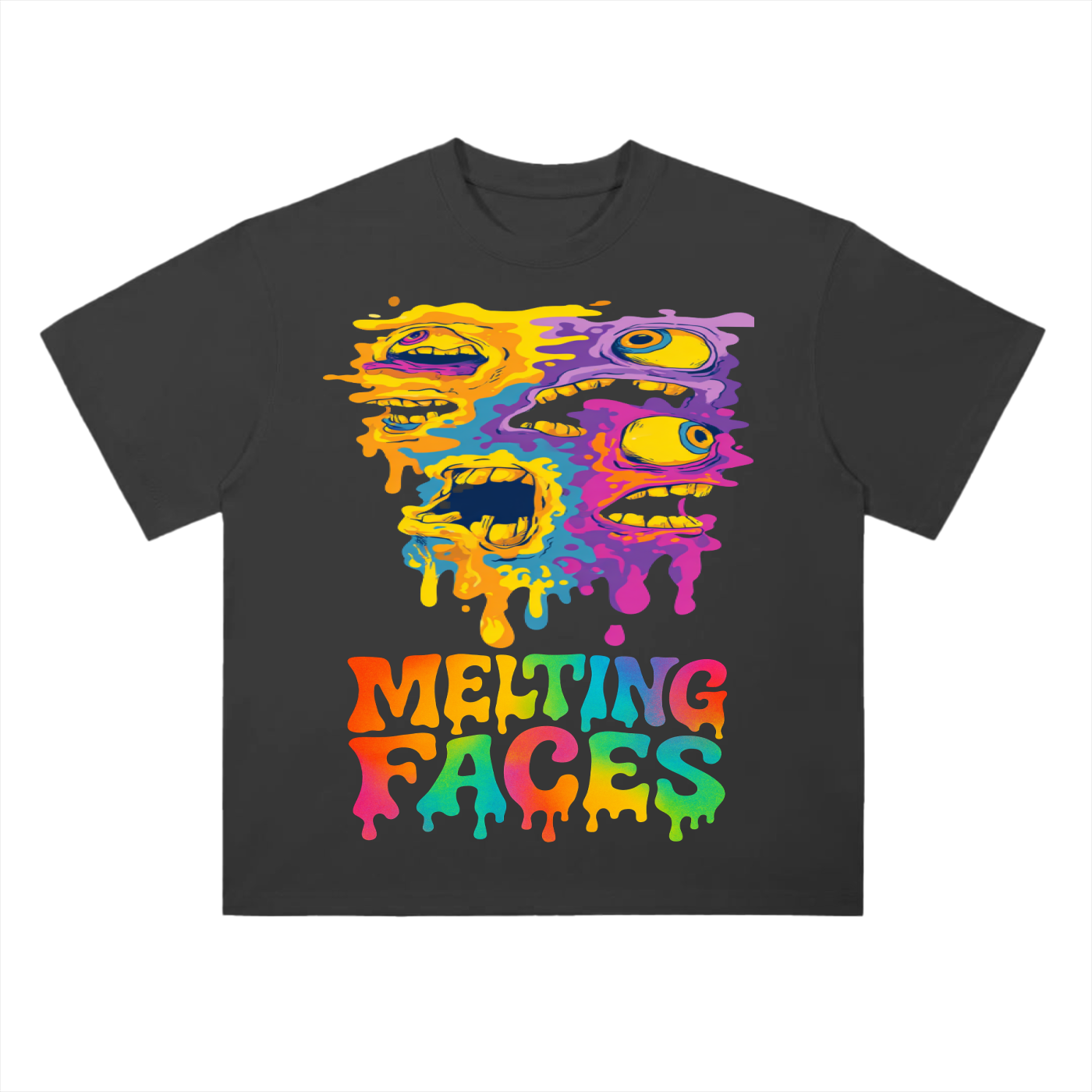 "MELTING FACES 1ST EDITION" MENS COTTON TEE