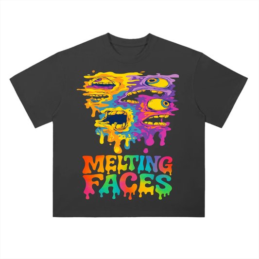 "MELTING FACES 1ST EDITION" MENS COTTON TEE