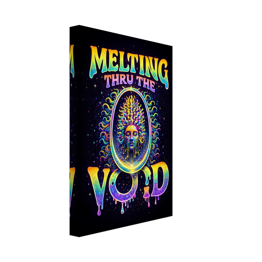 "MELTING THRU THE VOID" Canvas 20x30 cm / 8x12″