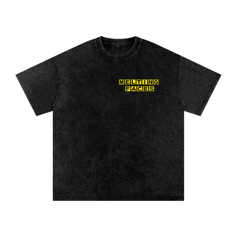 "MELTING WAFFLE HOUSE SNOW WASHED MENS TEE"