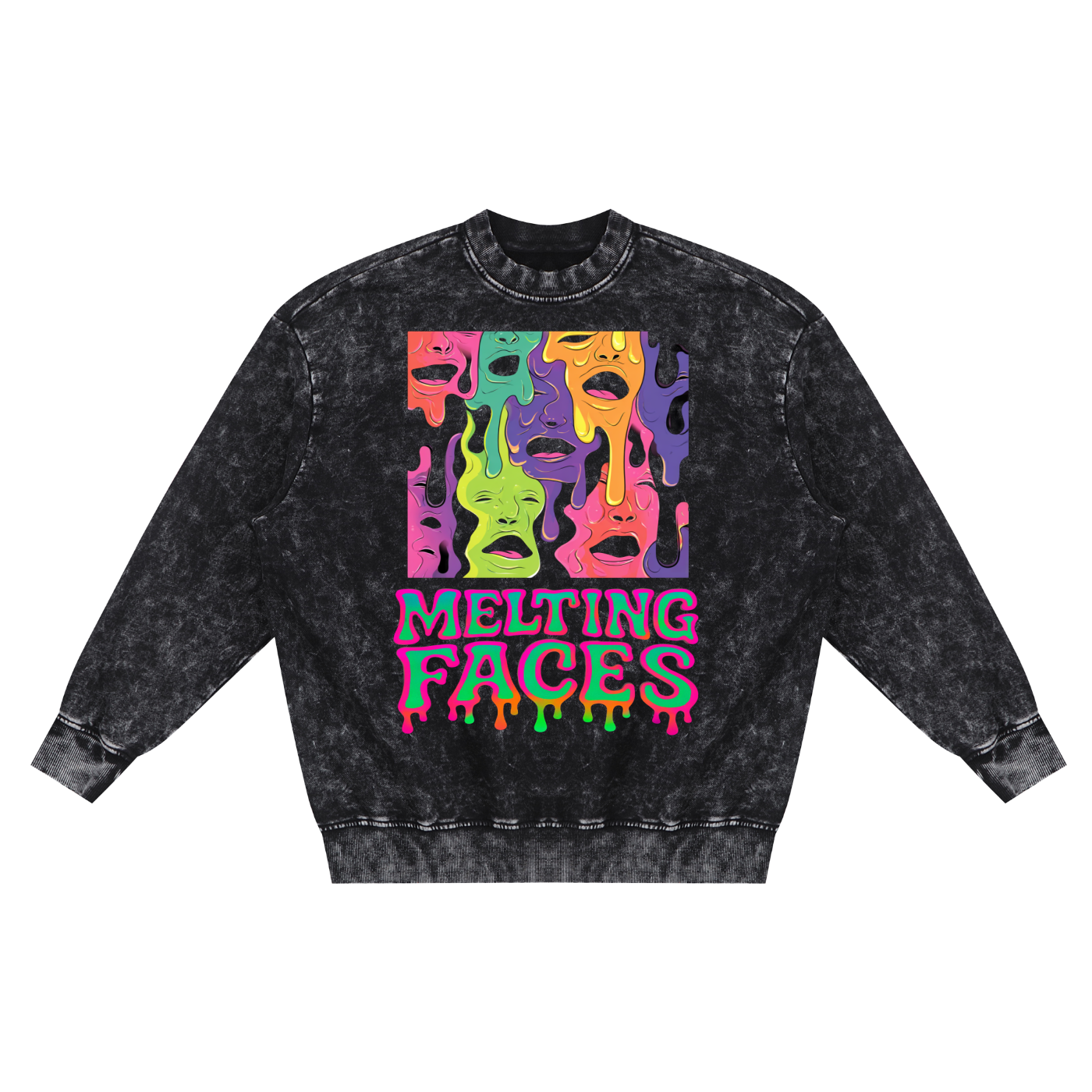 "MELTINGFACES" MENS SWEATSHIRT