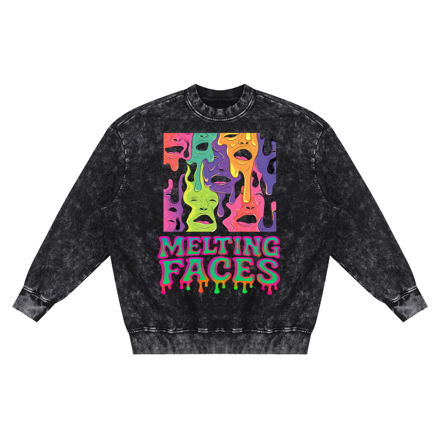 "MELTINGFACES" MENS SWEATSHIRT
