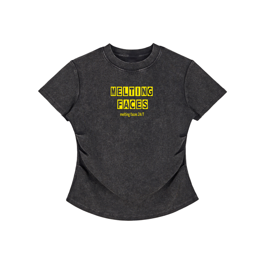 "MELTING FACES X WAFFLE HOUSE WOMENS TEE"
