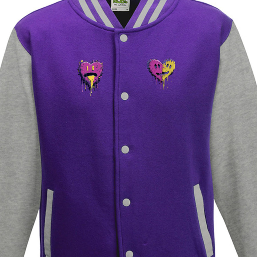 "MELTING HEARTS 1ST EDITION" MENS LETTERMAN JACKET